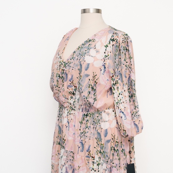 Adrianna Papell - Floral-Print Midi Dress - Picture 7 of 10